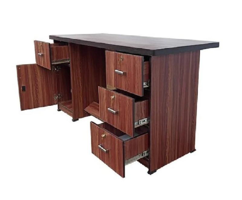 Office Table (3 Drawer unit & 1 Drawer & 1 Shutter Storage) 