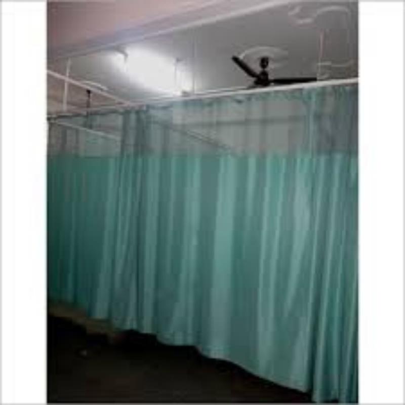 Hospital curtains.
