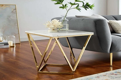Table With Golden Structure