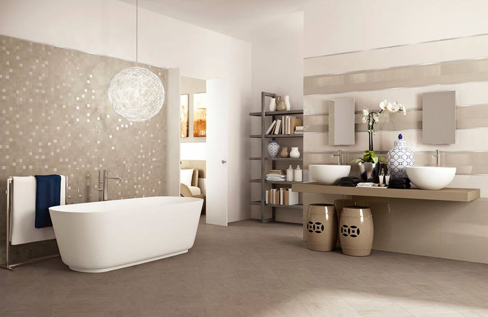 Freestanding Bathtub in bathroom