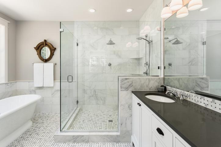 Pebble Floors Bathroom