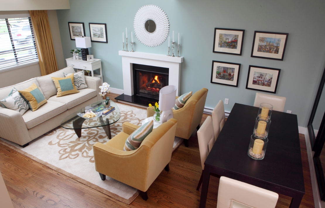 dining space in living room