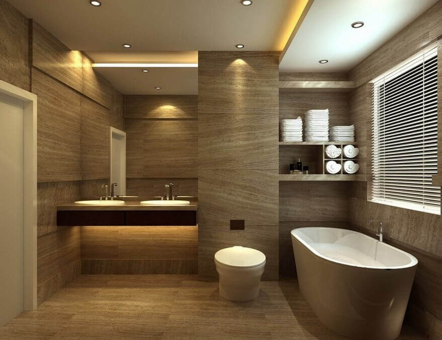 bathroom false ceiling lights