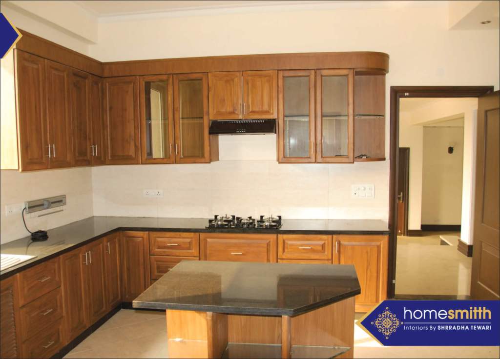 Kitchen Interior - Executed Work: Kothi D @ Sec-47, Noida 