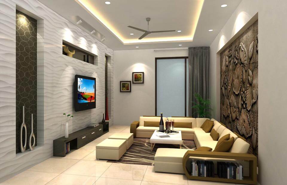 Western Living Room Design by Golden Era Creations | KreateCube