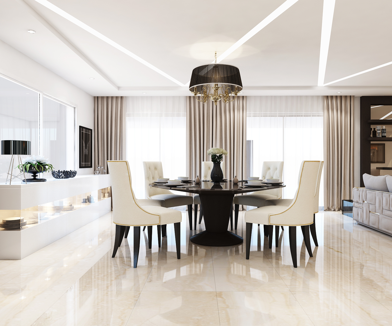 Luxury Modern Dining Room 
