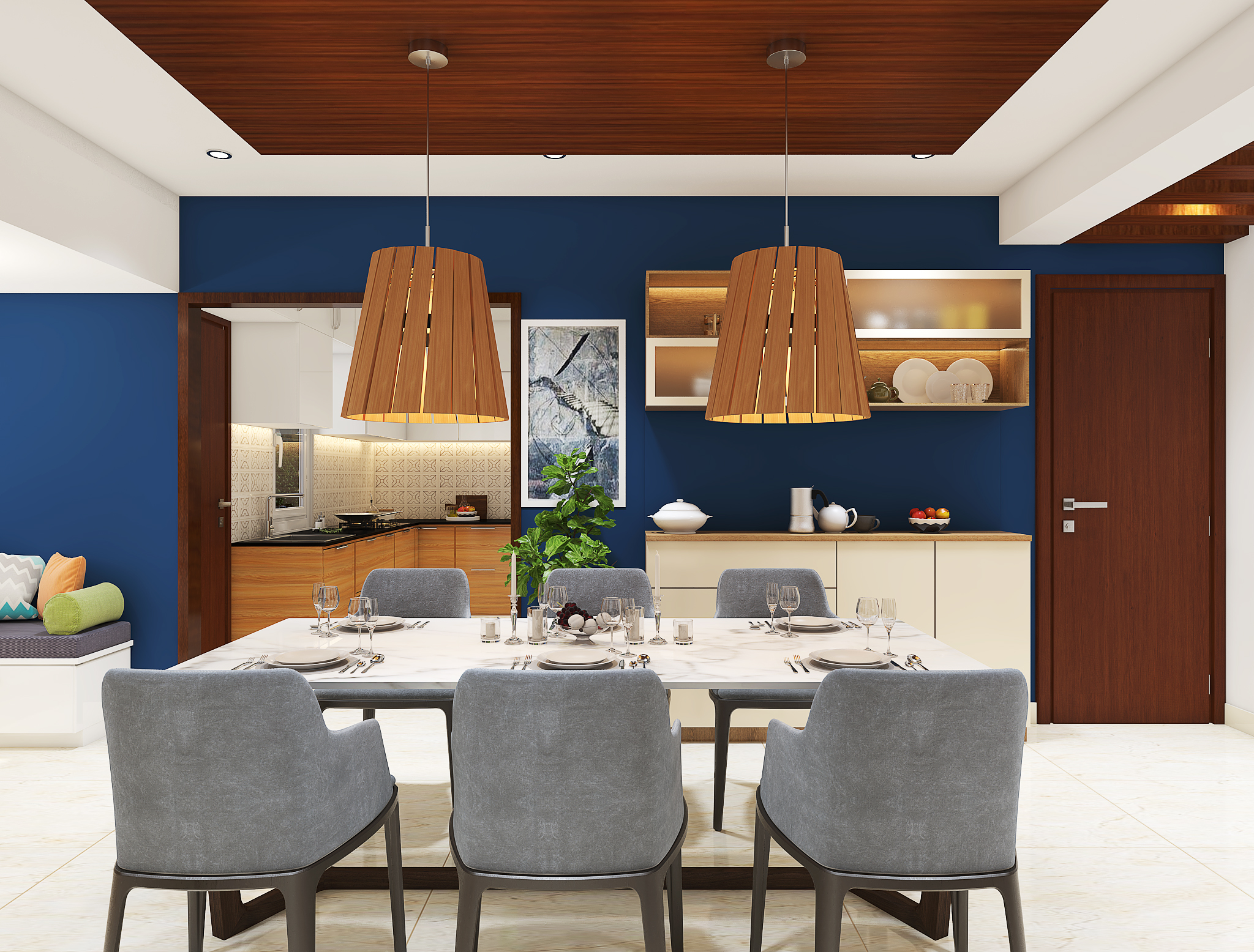 Simple Yet luxurious Dining Room