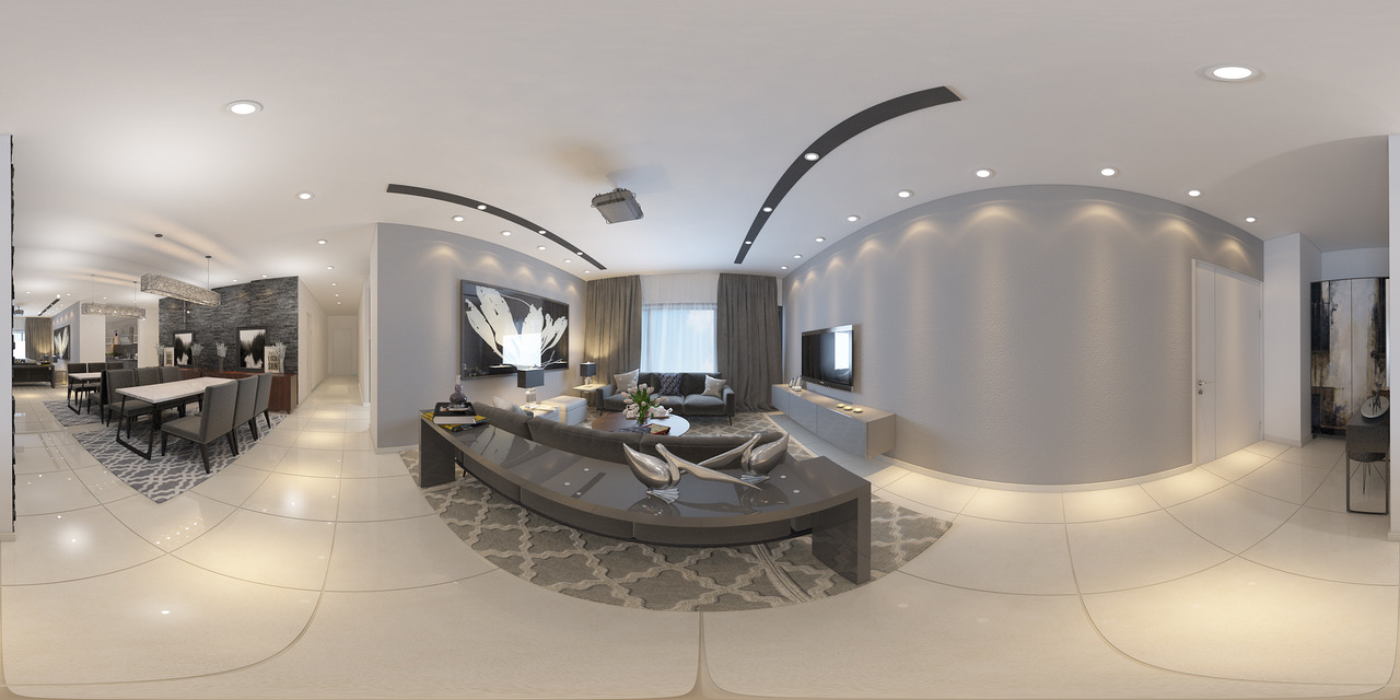 Modern Style High Living Room Design