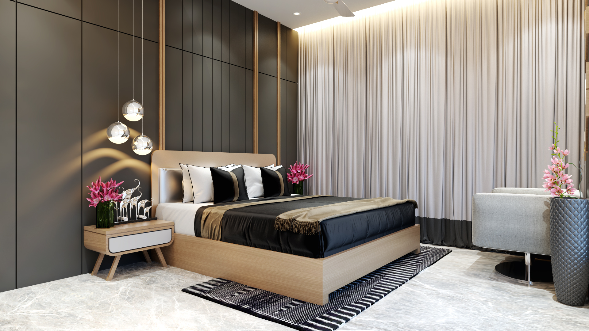 Luxury Bedroom Design by Dizzart Interior Studio | KreateCube