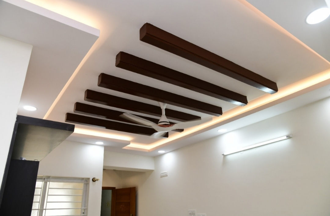 False Ceiling With Cove Lighting by Elegant Interiors | KreateCube