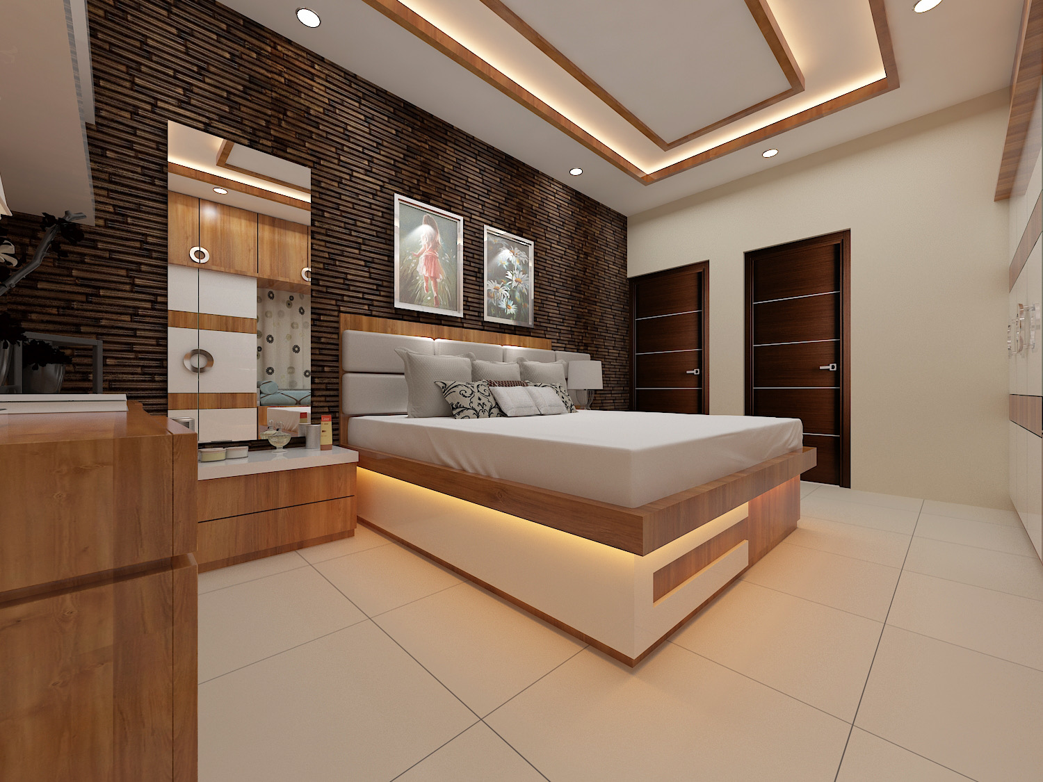 Bedroom Design And Wall Arts