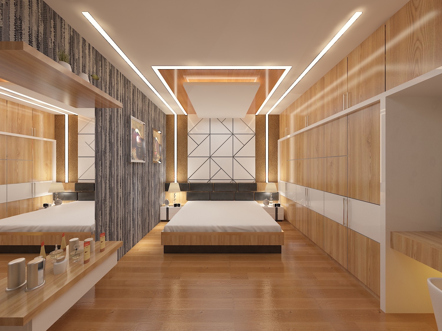 Bedroom Design With Ceiling