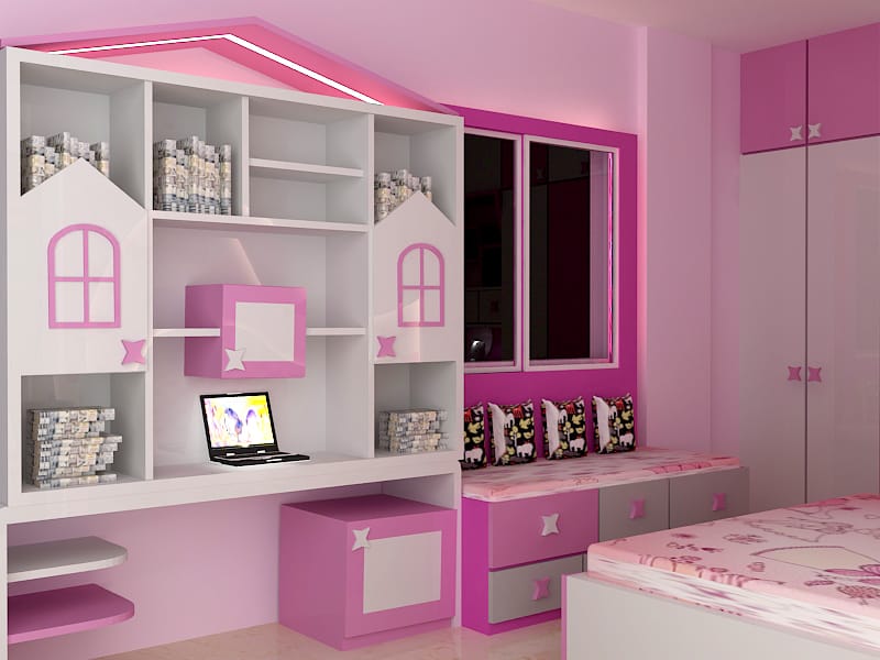 Pink Desk for Teenager