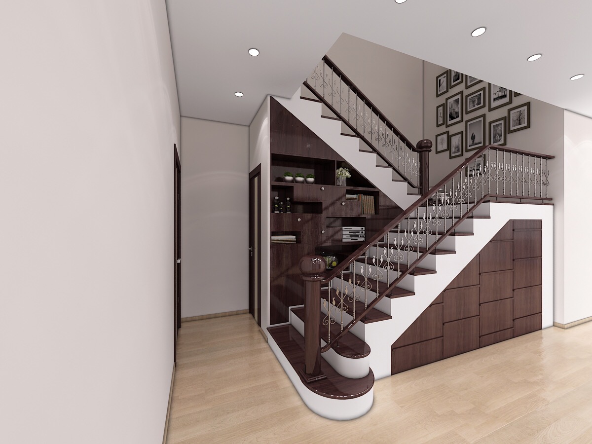 Wooden Staircase Design by SNT DECOR CO   KreateCube