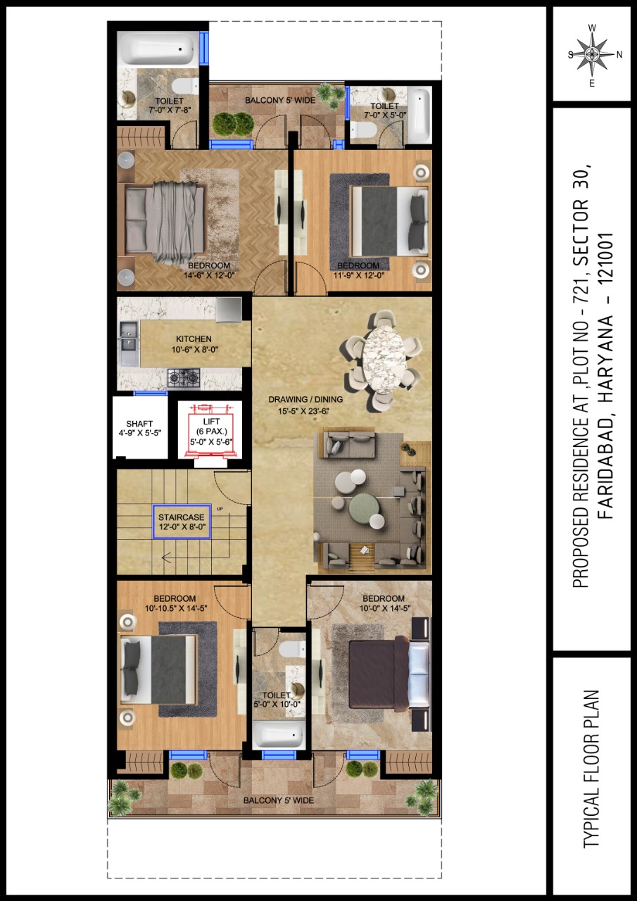 Proposed Residence Floor Plan