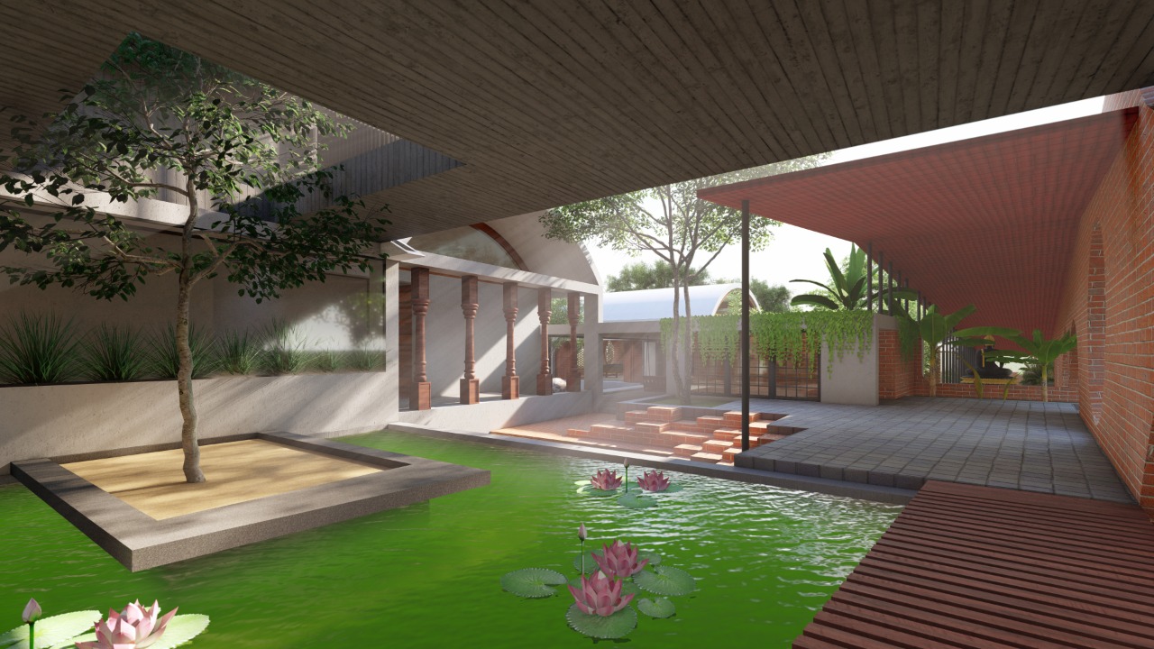 3D View for Farm House in Ratlam