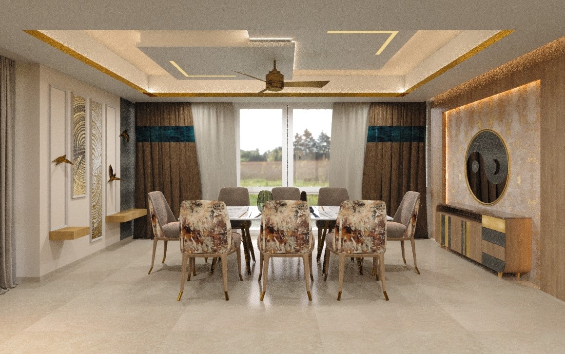 Dining Room With Modern Dining Furniture