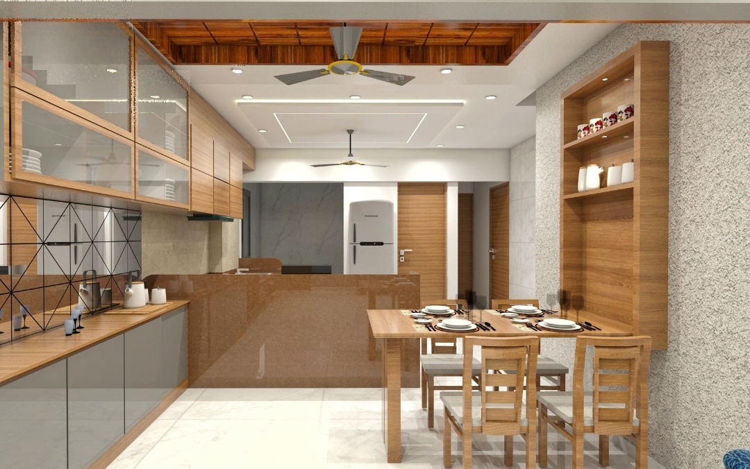 Dining Area With Open Kitchen