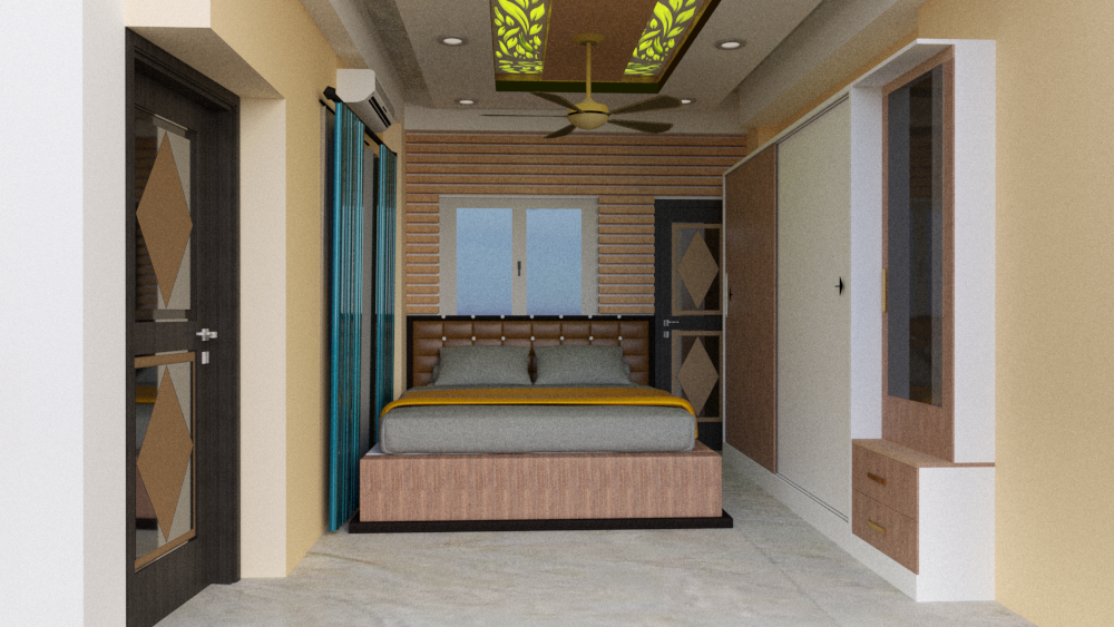 Bedroom Design With Ceiling 