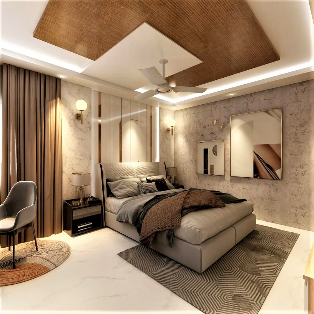 Bedroom Design With Side Lamp