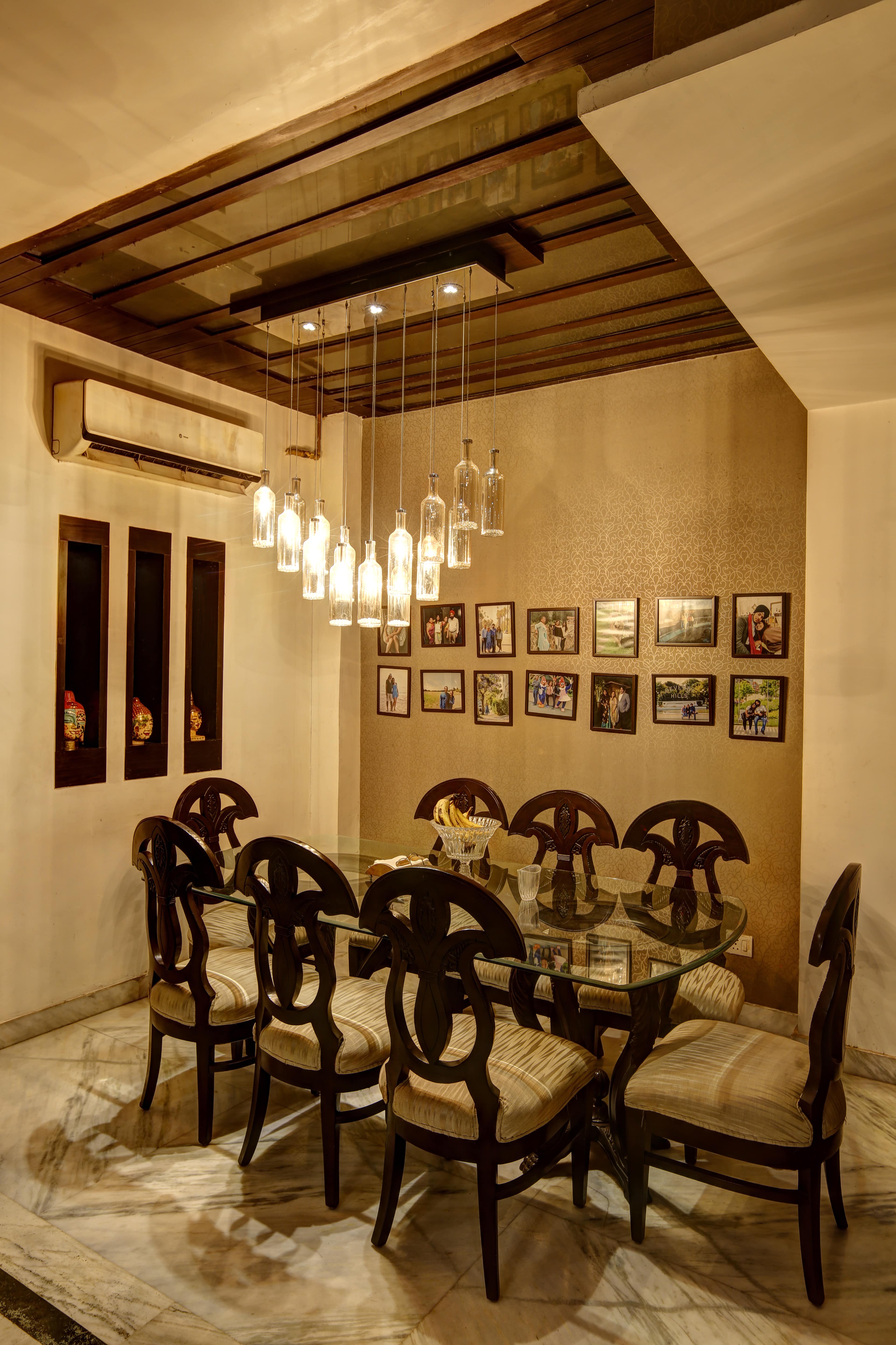 Dining Area With Pendants Lights