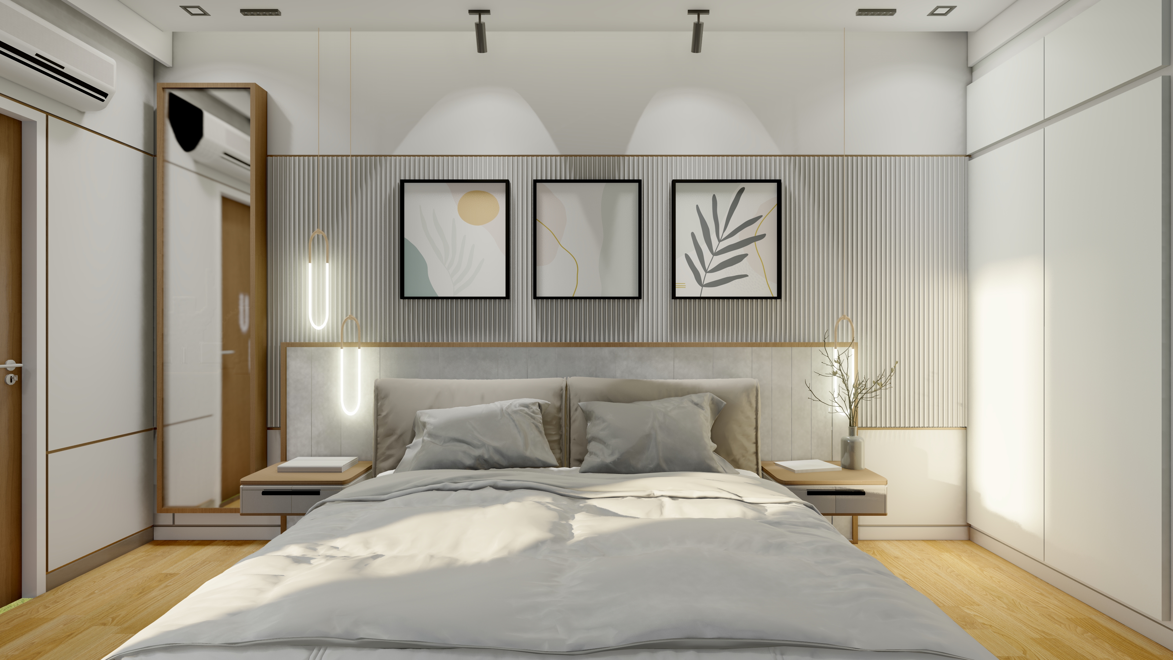 Bedroom Design With Wall Art