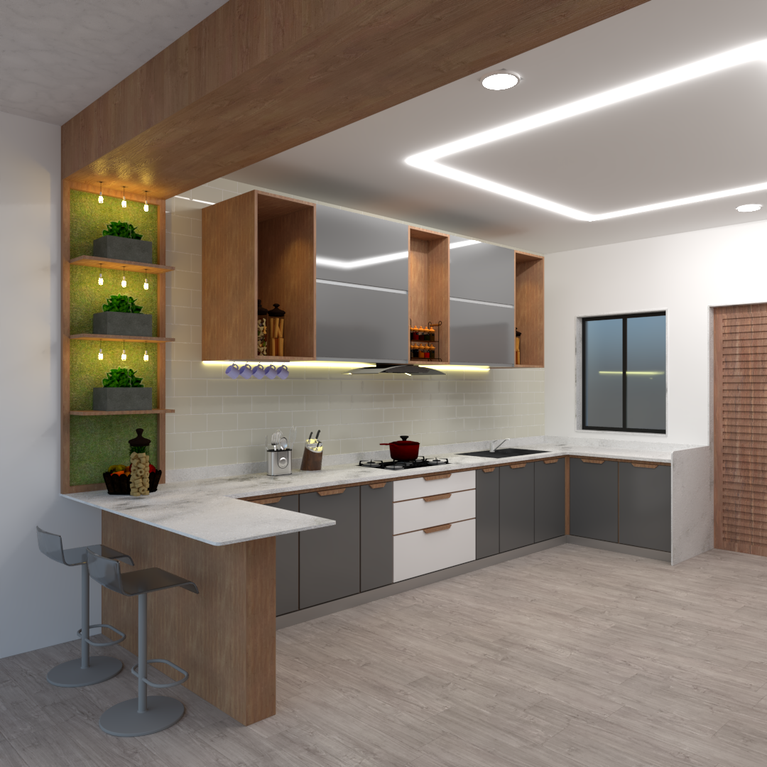 Kitchen Design With Open Shelves