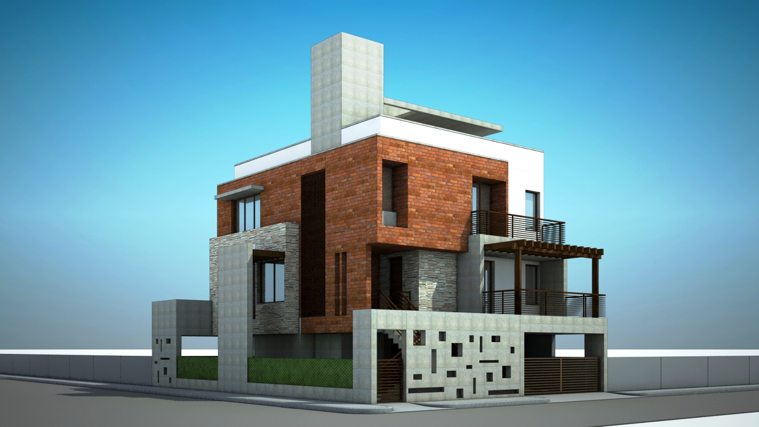 Residential 3D Exterior Design