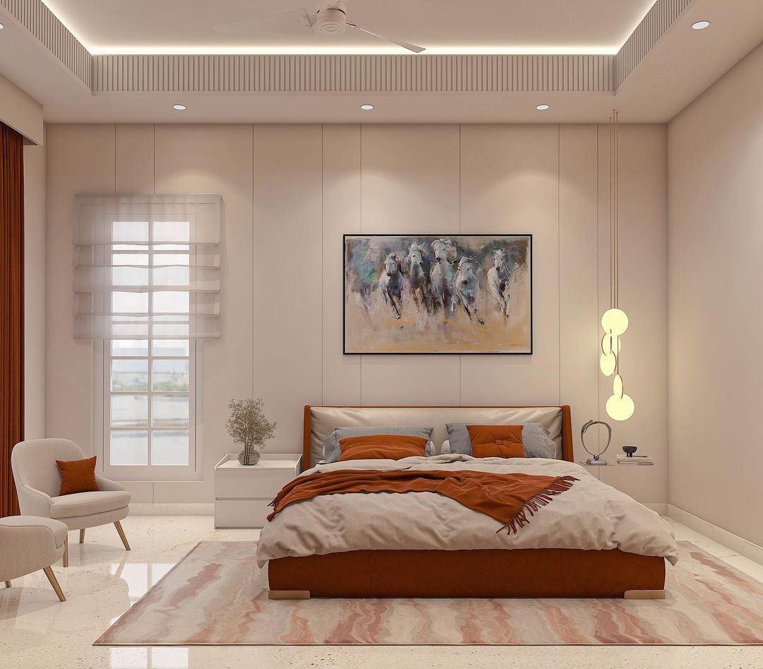 Bedroom Design And Pendant Light