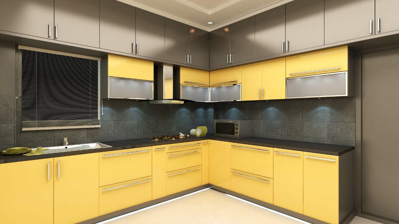trending yellow kitchen design